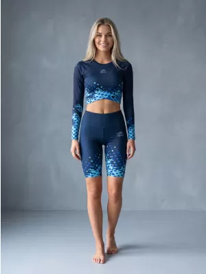 Frauen -Leggings über den Knien Premium ALTISPORT VOJ/ALW109LEG02 KÖNIGLICH