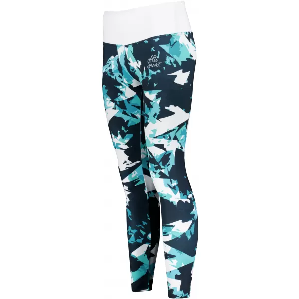 Frauen -Leggings Premium ALTISPORT VOJ/ALW110LEG01 BLAU -WHITE 