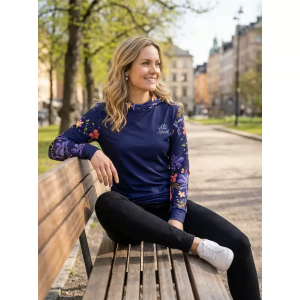  Funktionaler Sweatshirt -Prämie von Frauen ALTISPORT VOJ/ALW063MI01 DUNKELVIOLETT 