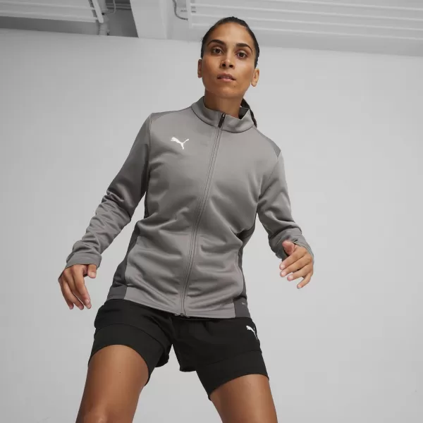  Damenjacke PUMA TEAMGOAL TRAINING JACKET WMN 658635_13 GUSSEISEN/WEIß/SCHATTENGRAU 