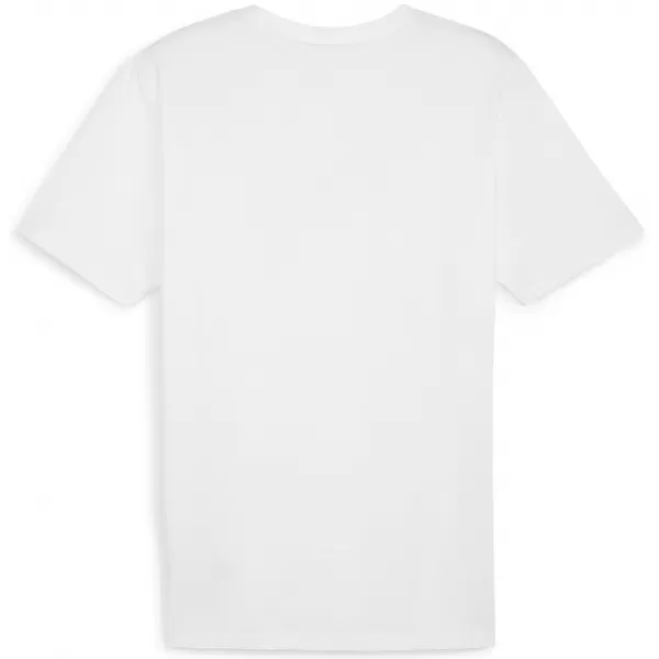  Herren-T-Shirt PUMA TEAMRISE LOGO JERSEY COTTON 658705_04 PUMA WHITE/PUMA BLACK 