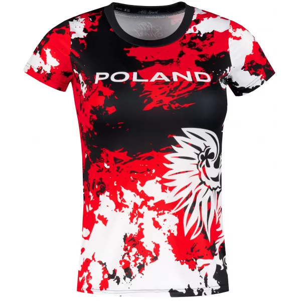  Frauenfunktional T -Shirt Premium ALTISPORT VOJ/ALW036PL/TR01 FLECKEN 