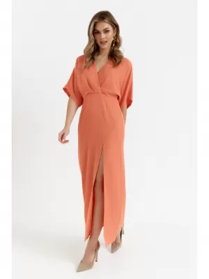 Kleid MAKOVER K163 ORANGE