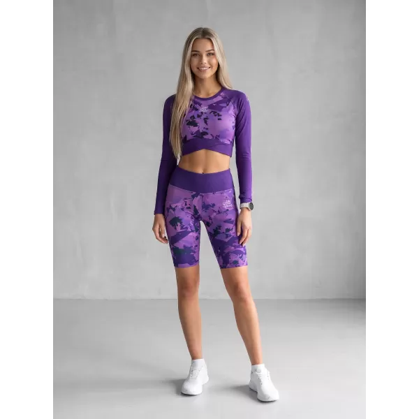  Frauen -Leggings über den Knien Premium ALTISPORT VOJ/ALW110LEG02 LILA 