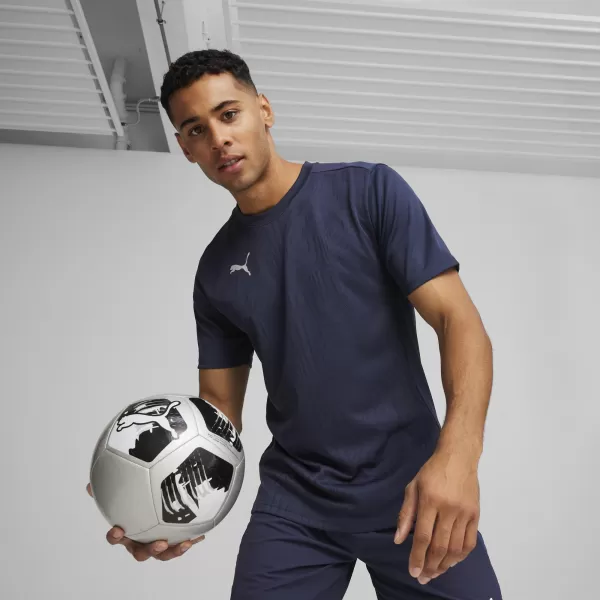  Herren -funktionales Hemd PUMA TEAMFINAL TRAINING JERSEY 658557_06 PUMA NAVY/PUMA SILBER 