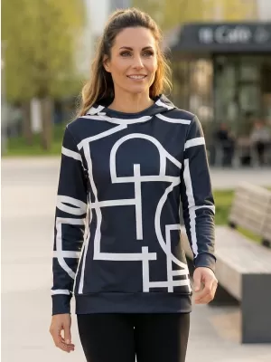 Funktionaler Sweatshirt -Prämie von Frauen ALTISPORT VOJ/ALW085MI01 SCHWARZ