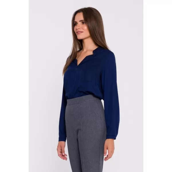  Damenbluse STYLOVE S375 MARINEBLAU 