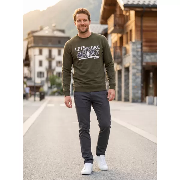  Herren -Sweatshirt ALTISPORT ALM190406 MILITÄR 