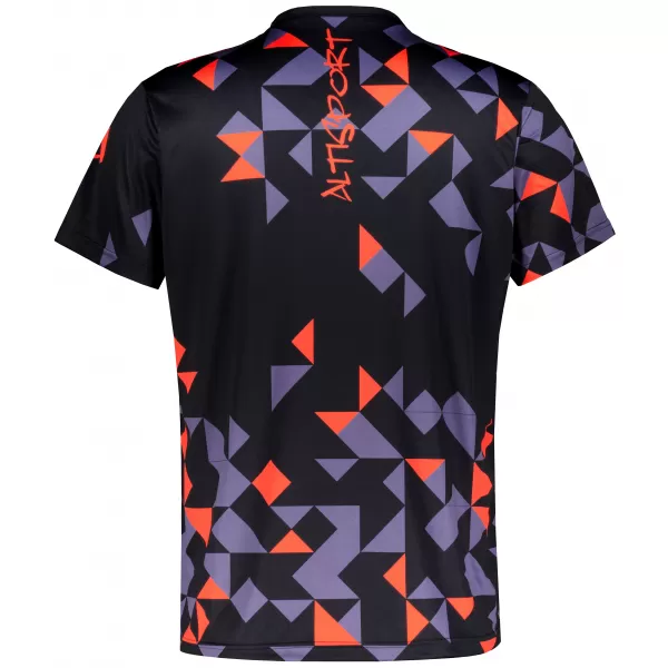  Männer funktionaler T -Shirt Premium ALTISPORT VOJ/ALM108TR01 SCHWARZ -ORANGE 