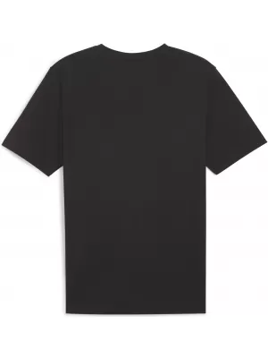 Herren-T-Shirt PUMA TEAMRISE LOGO JERSEY COTTON 658705_03 PUMA BLACK/PUMA WEIß