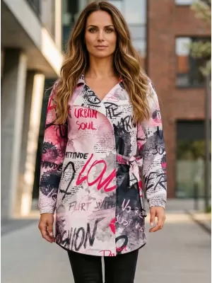 Frauen -Sweatshirt -Premium -Tasche für Frauen ALTISPORT VOJ/ALW105MI05 WEIß -PINK