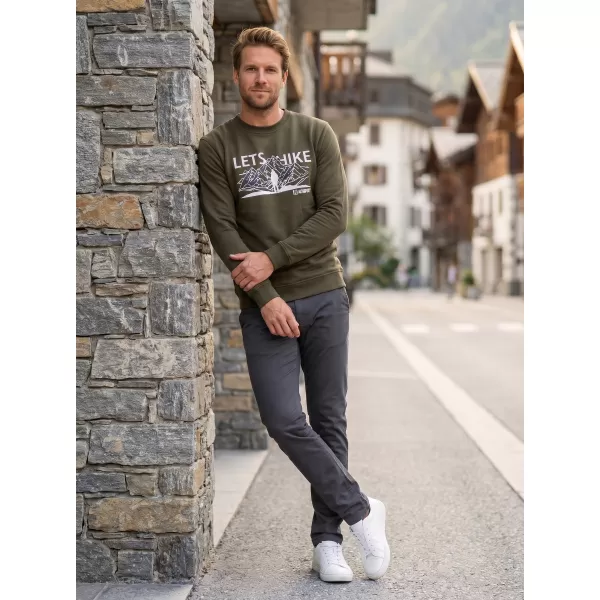  Herren -Sweatshirt ALTISPORT ALM190406 MILITÄR 