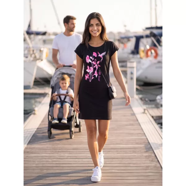  Kleid ALTISPORT ALW191178 SCHWARZ -PINK 