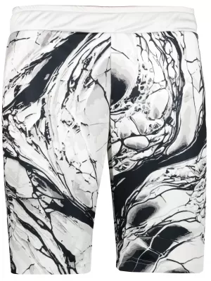 Die funktionalen Shorts von Männern Premium ALTISPORT VOJ/ALM071KRA01 WEIß -UND -SCHWARZ
