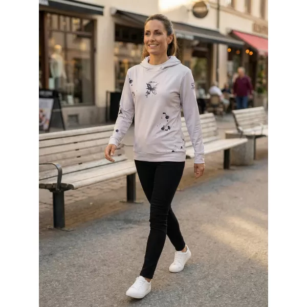  Funktionaler Sweatshirt -Prämie von Frauen ALTISPORT VOJ/ALW077MI01 GRAU -BLACK 