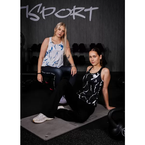  Funktionaler Tanktoper der Frauen auf Prämie ALTISPORT VOJ/ALW052TIL01 SCHWARZ 