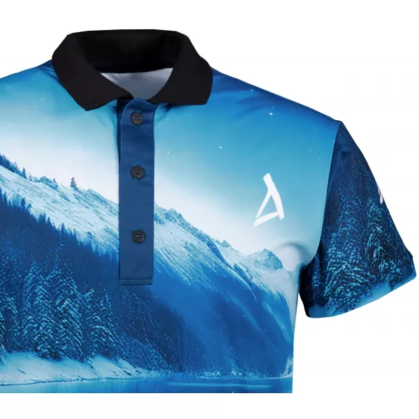  Herrenfunktional T -Shirt mit Premium -Kragen ALTISPORT VOJ/ALM103TR05 SCHNEE 