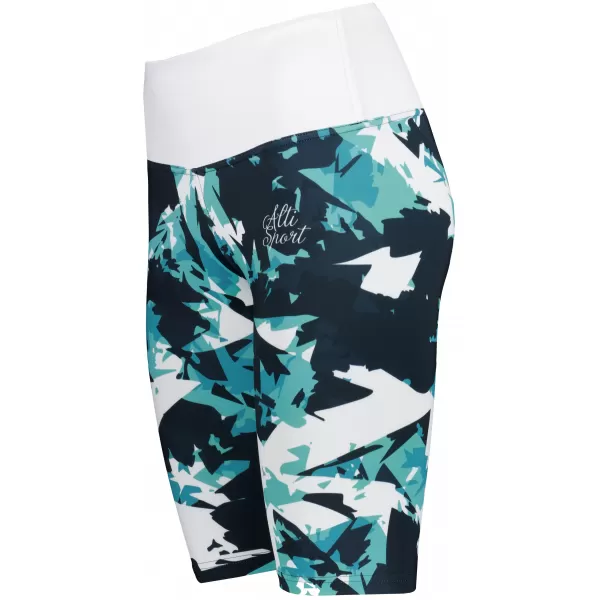  Frauen -Leggings über den Knien Premium ALTISPORT VOJ/ALW110LEG02 BLAU -WHITE 