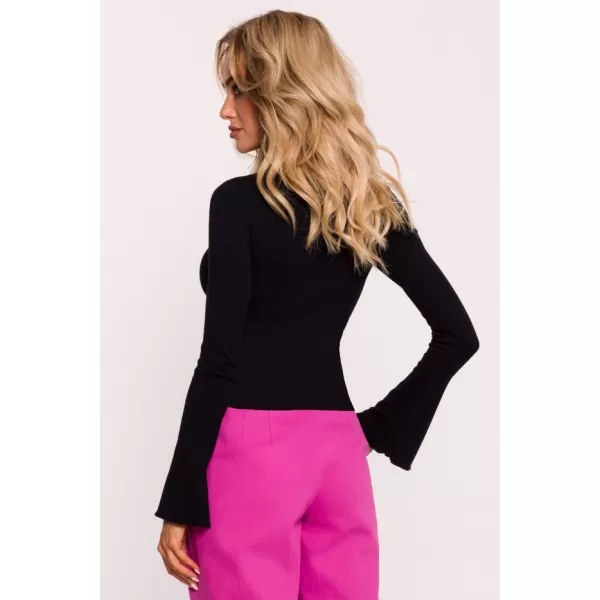  Damen-T-Shirt MOE M806 SCHWARZ 