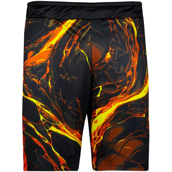  Die funktionalen Shorts von Männern Premium ALTISPORT VOJ/ALM071KRA01 SCHWARZ -AUSGELB 