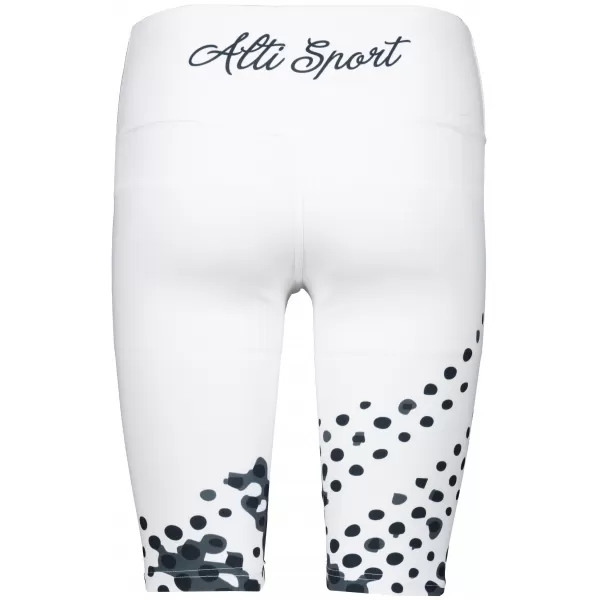  Frauen -Leggings über den Knien Premium ALTISPORT VOJ/ALW109LEG02 WEIß -UND -SCHWARZ 