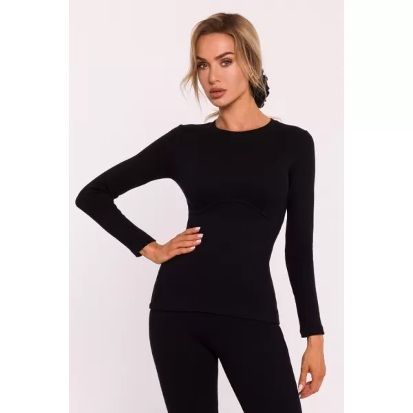  Damen-T-Shirt MOE M817 SCHWARZ 