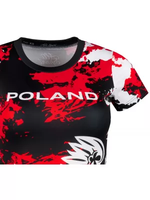 Frauenfunktional T -Shirt Premium ALTISPORT VOJ/ALW036PL/TR01 FLECKEN