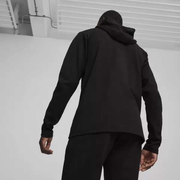  Herren-Sweatshirt PUMA TEAMFINAL CASUALS HOODED JKT 658528_03 PUMA BLACK/PUMA SILBER 