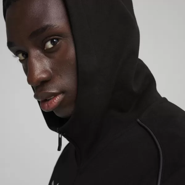  Herren-Sweatshirt PUMA TEAMFINAL CASUALS HOODED JKT 658528_03 PUMA BLACK/PUMA SILBER 
