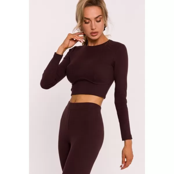  Damen-T-Shirt MOE M817 BRAUN 