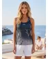 Funktionaler Tanktoper der Frauen auf Prämie ALTISPORT VOJ/ALW083TIL01 SCHWARZ UND WEIß