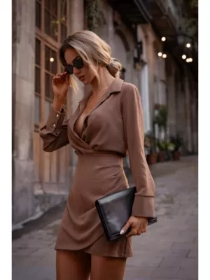 Kleid MOE M783 SCHOKOLADE