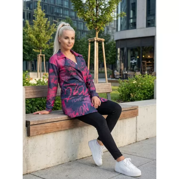  Premium-Sweattasche für Damen ALTISPORT VOJ/ALW105MI05 SCHWARZ ROSA 