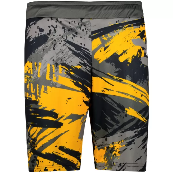  Die funktionalen Shorts von Männern Premium ALTISPORT VOJ/ALM014KRA01 SCHWARZ -AUSGELB 