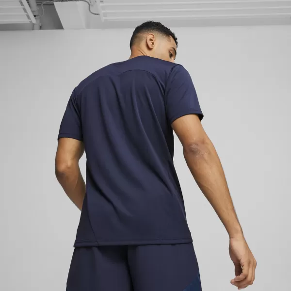  Herren -funktionales Hemd PUMA TEAMFINAL TRAINING JERSEY 658557_06 PUMA NAVY/PUMA SILBER 
