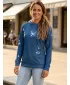 Funktionaler Sweatshirt -Prämie von Frauen ALTISPORT VOJ/ALW077MI01 BLAU