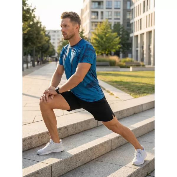  Männer funktionaler T -Shirt Premium ALTISPORT VOJ/ALM079TR01 BLAU 