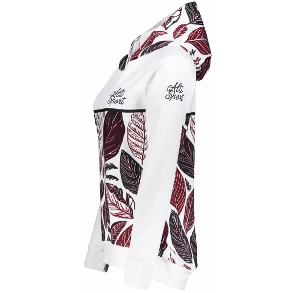  Funktionaler Sweatshirt -Prämie von Frauen ALTISPORT VOJ/ALW061MI01 WEIß/BURGUNDER 