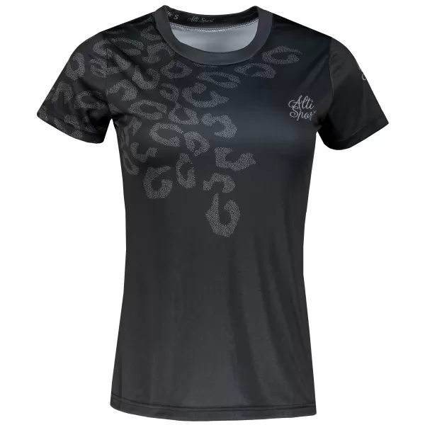  Frauenfunktional T -Shirt Premium ALTISPORT VOJ/ALW047TR01 SCHWARZ 
