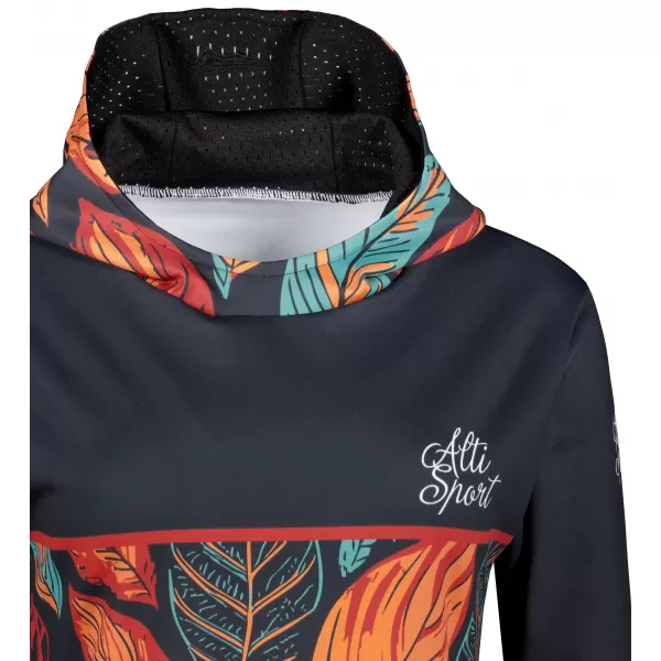  Funktionaler Sweatshirt -Prämie von Frauen ALTISPORT VOJ/ALW061MI01 ORANGE/BLAU 