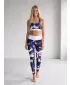 Frauen -Leggings Premium ALTISPORT VOJ/ALW110LEG01 VIOLETT -WEIß