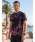 Männer funktionaler T -Shirt Premium ALTISPORT VOJ/ALM108TR01 SCHWARZ -ORANGE