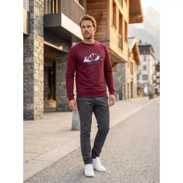  Herren -Sweatshirt ALTISPORT ALM190406 GRANAT 