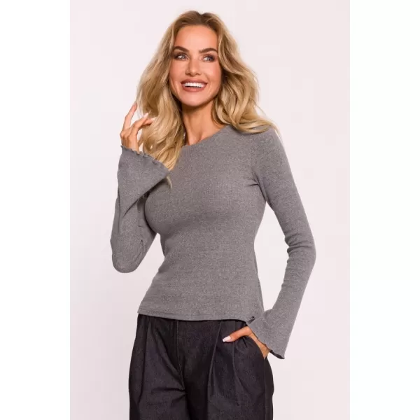  Damen-T-Shirt MOE M806 GRAUE MELANGE 