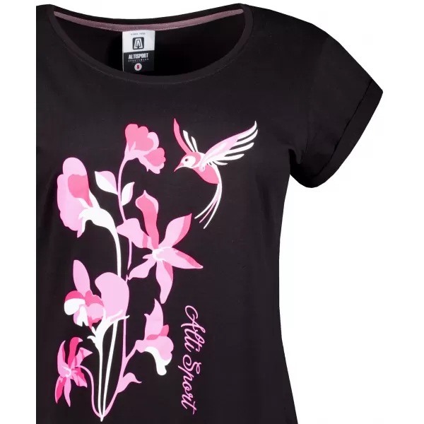  Kleid ALTISPORT ALW191178 SCHWARZ -PINK 