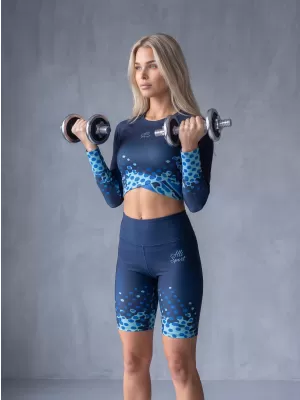 Frauen -Leggings über den Knien Premium ALTISPORT VOJ/ALW109LEG02 KÖNIGLICH
