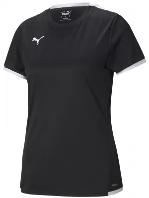 Weibliches funktionelles Hemd PUMA TEAMLIGA JERSEY W 704934_03 PUMA BLACK/PUMA WEIß