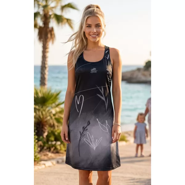  Frauenkleid -Prämie von Frauen ALTISPORT VOJ/ALW083SAT01 SCHWARZ UND WEIß 