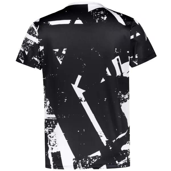  Männer funktionaler T -Shirt Premium ALTISPORT VOJ/ALM079TR01 SCHWARZ UND WEIß 