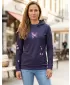 Funktionaler Sweatshirt -Prämie von Frauen ALTISPORT VOJ/ALW077MI01 DUNKELVIOLETT/ROSA